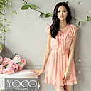 气质feeling气质优雅荷叶领