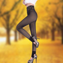 显瘦外穿黑色大码打底