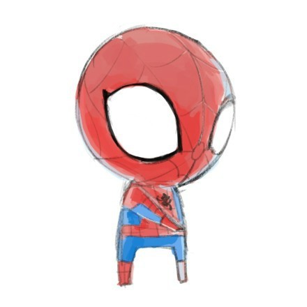 呆萌的蜘蛛侠卡通头像