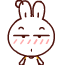 呆萌兔子微信头像