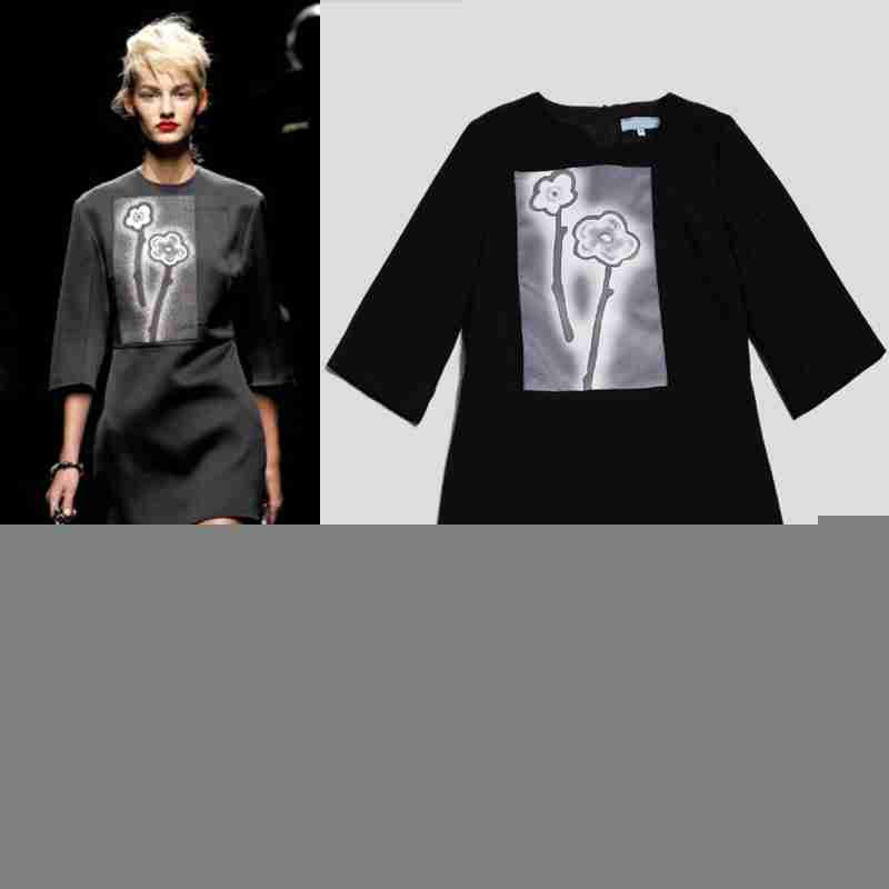 黑色优雅气质修身显瘦