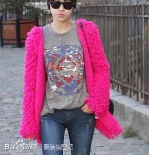 欧美奢华毛线圈圈长针织