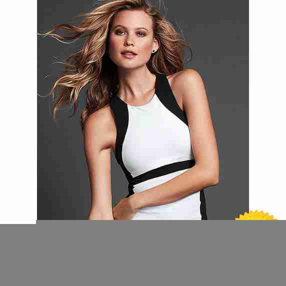 黑白拼接气质背心沫末莫