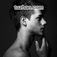 欧美型男黑白头像_