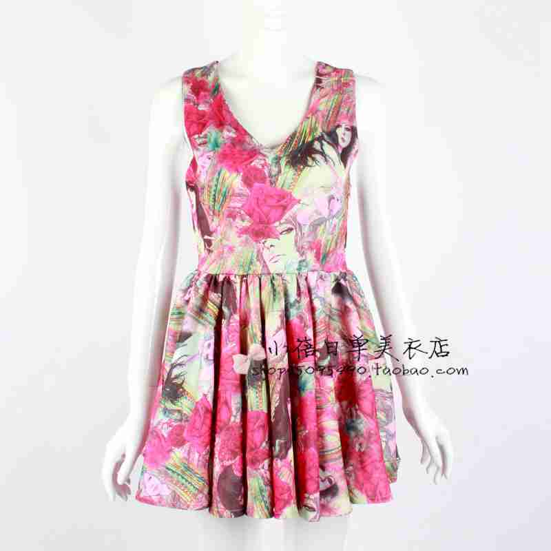 大花欧美背心小蜜蜂嘟嘟