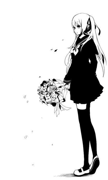 微信头像女生黑白不带字萌萌哒