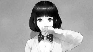 伤感图片女生黑白