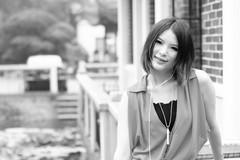 黑白女孩人像摄影论坛zol中关村在线