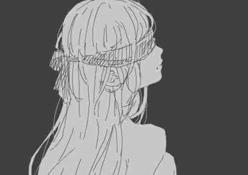 安然动漫黑白美图