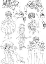 漫画黑白线稿图片