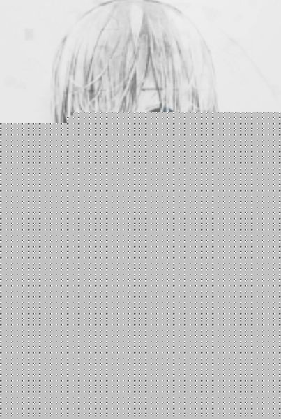 动漫哭泣黑白头像