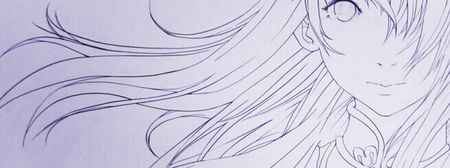 卡通黑白水笔_黑白卡通头像女生