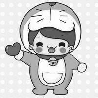 微信黑白卡通头像头像