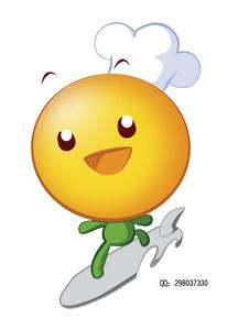 黑白线条卡通小猫头像