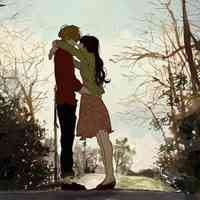 接吻的高清动漫情侣头像一左