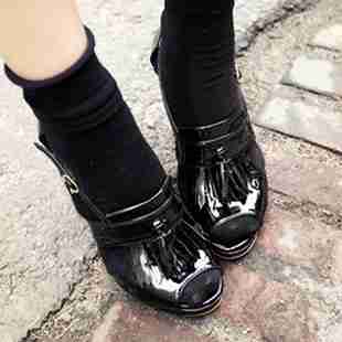 ol气质高跟鞋简单鱼嘴