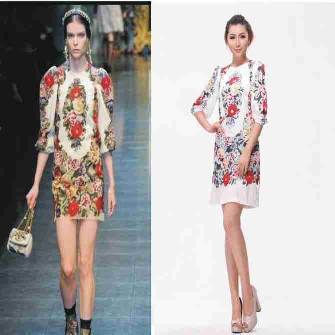 气质蝴蝶结短袖雪纺