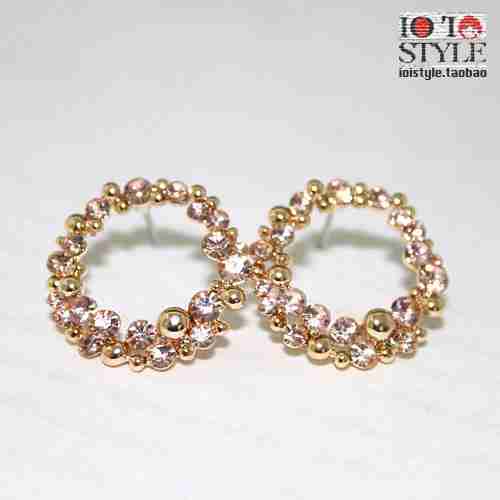 香槟色奥钻镶嵌欧美