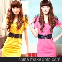 气质甜美的牛仔背带裙哦~~高腰收腰短裙