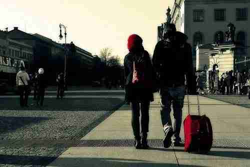 在一起的欧美情侣