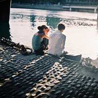 很有甜蜜气息的欧美情侣头像