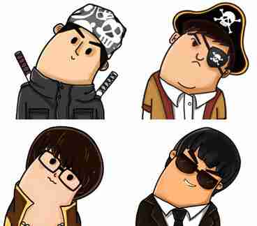 可爱卖萌手指人