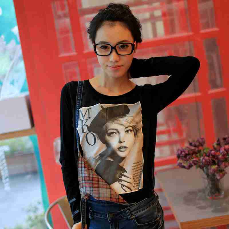 欧美时尚印花美女头像