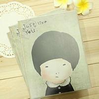 小白兔の后花园●可爱娃娃头像胶套笔记本|记事本