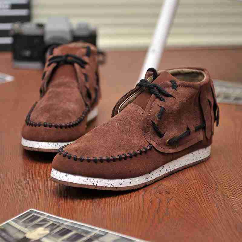 英伦风反毛皮鞋搭配