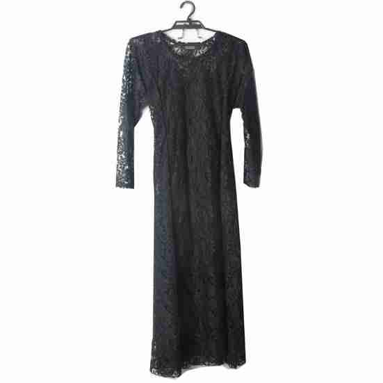 外贸原单欧美风贵族范儿蕾丝连衣长裙特显气质两件套