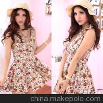 短袖修身气质裙欧美风