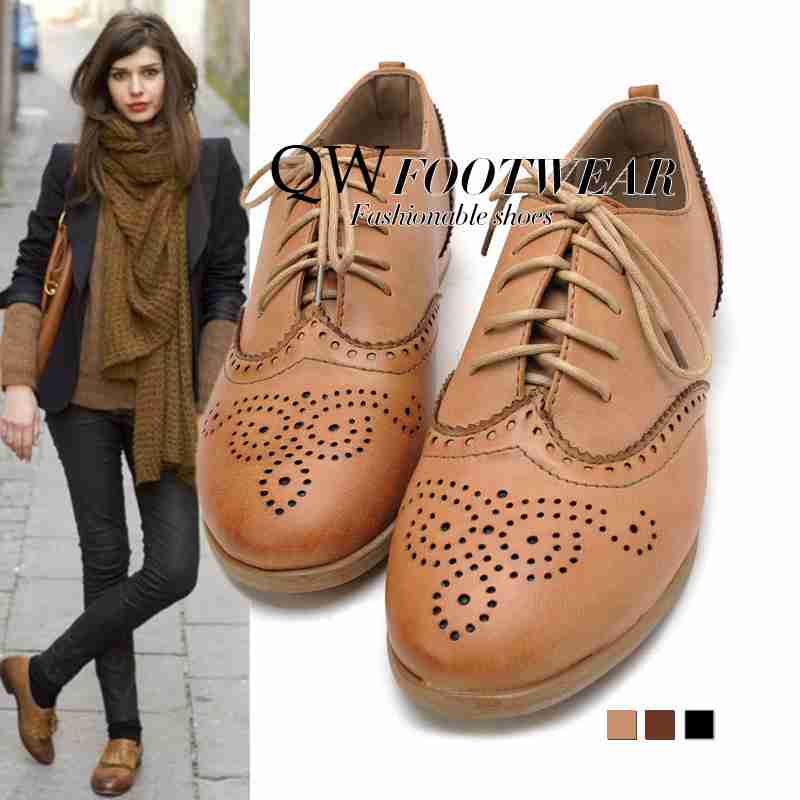 多图英伦风复古牛津鞋系带