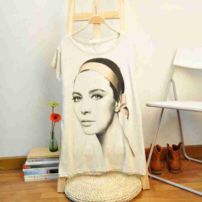 两色拼接英伦风女装t恤