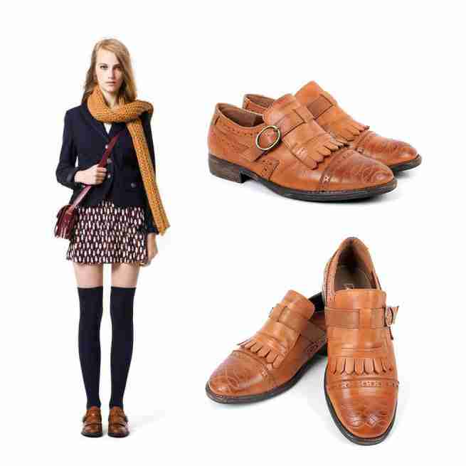 经典英伦风尖头皮带扣短靴