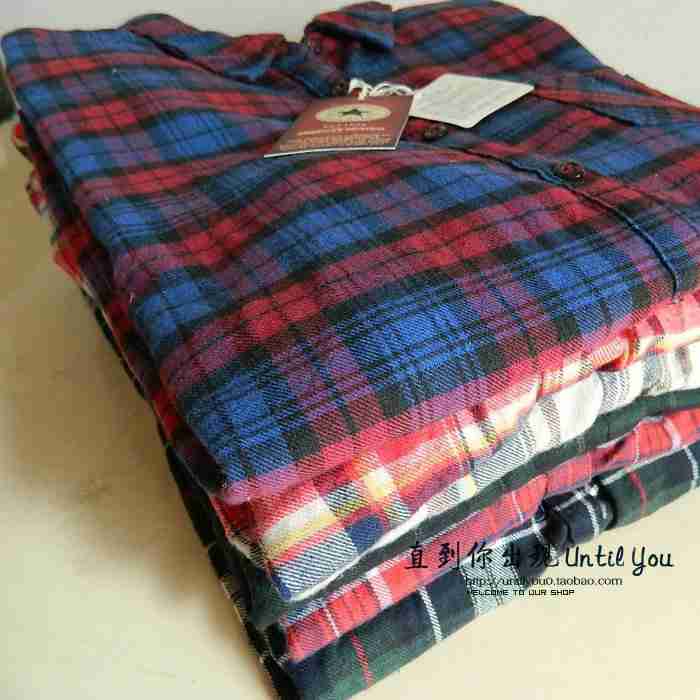 英伦风双层棉抓绒格子