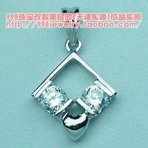 欧美简约钻石吊坠