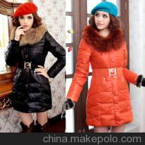 艾莱依女士羽绒服修身气质