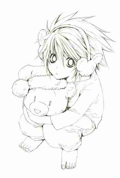 求一张高清黑白的动漫头像