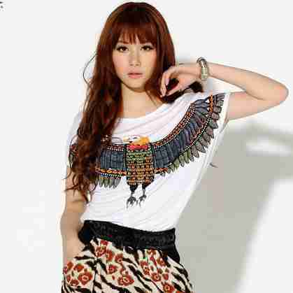 超可爱动物印花t恤清新小气质