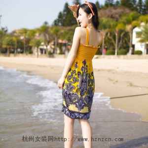 复古花色气质休闲冰丝