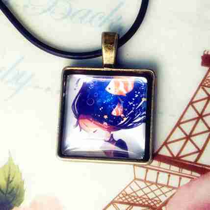 手绘手工项链毛衣链吊坠女独家唯美个性心水卡通气质