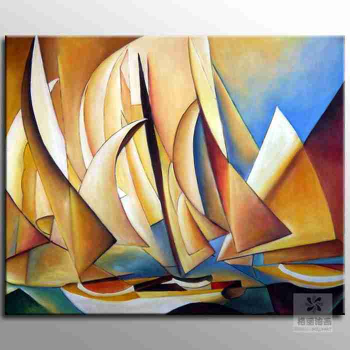 手绘现代风格家居办公室挂画壁画装饰画无