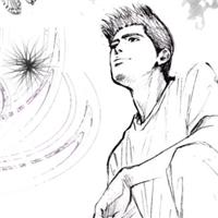 手绘素描的仙道彰非常有气质
