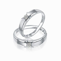 对戒钻石对戒情侣