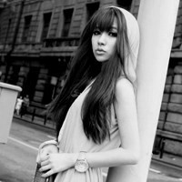 个性非主流黑白女生微信头像