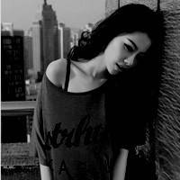 伤感黑白女生头像|非主流女生伤感头像伤痛的心