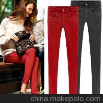 夏季女裤欧美风中腰宽松弹力百搭七分裤打底