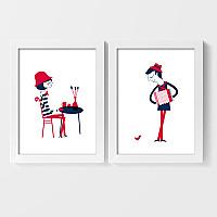 黑白摄影lily装饰画简约