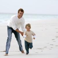 欧美爸爸带孩子头像