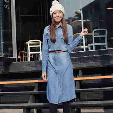 多图学院风欧美复古连衣裙